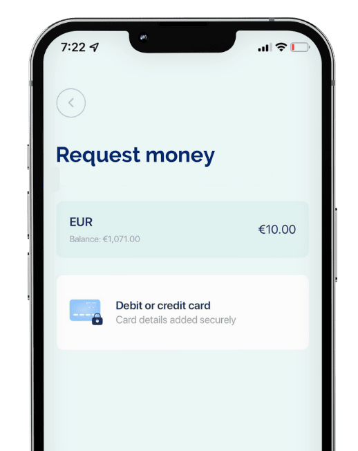 Screen Request Money